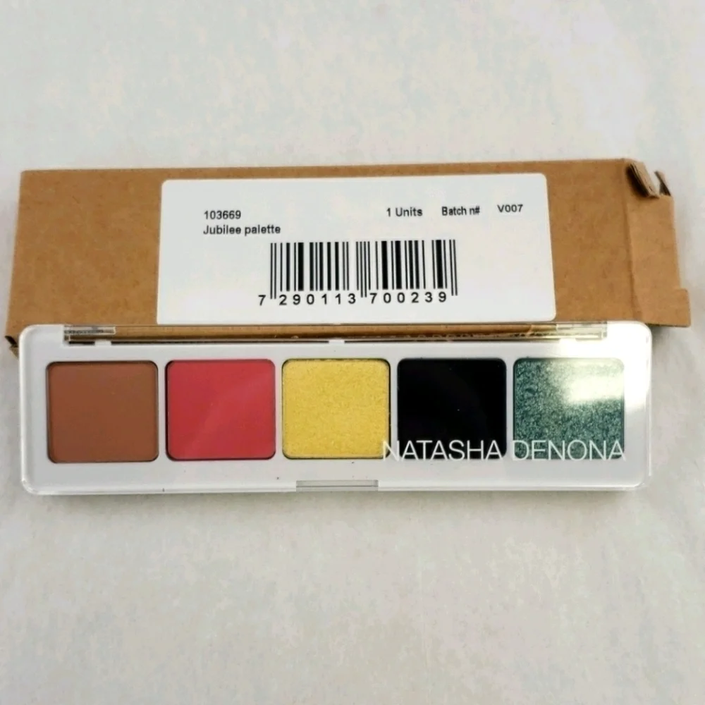 NATASHA Denona Jubilee 5 Eyeshadow Pallette NIB Vibrant Colors